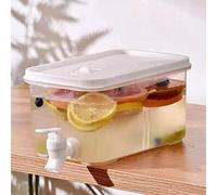 BaoGao Distributore Di Bevande Plastica Da 3L con Rubinetto Frigorifero,contenitori Succo Di Limonata,Distributore Erogatore Acqua Bibite Calde Fredde,Drink Dispenser,Distributori E Fontane d'acqua