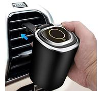Baogao Posacenere per auto | Vassoio di cenere rimovibile senza fumo | Portasigari portatile senza fumo con indicatore di luce LED blu, accessori auto per auto, portacenere portabicchieri