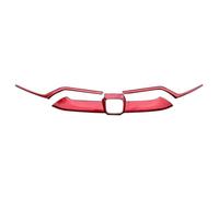 BaoHYeS Griglie del Cofano Anteriore compatibili con Honda CRV CR-V 2017-2020, Adesivi per la Decorazione della Cornice del Logo dell'auto e della Copertura Centrale (Rosso)