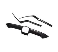 BaoHYeS Griglie del Cofano Anteriore compatibili con Honda CRV CR-V 2017-2020, Adesivi per la Decorazione della Cornice del Logo dell'auto, Copertura Centrale (Fibra di Carbonio)