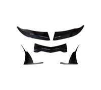 BaoHYeS Paraurti Anteriore con Spoiler Adatto per Corvette C7 206 Stage 3 2014-2019, ABS Verniciato, 3 Pezzi, con Alette Laterali, paraurti Anteriore con Spoiler Anteriore per Auto, Nero
