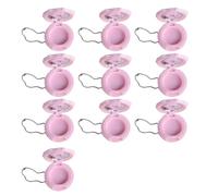 baojielai 10 contenitori ricaricabili per rossetto, a forma di rosa, design a prova di perdite, contenitori portatili per cosmetici da viaggio, PK, as the pic show