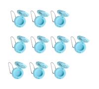 baojielai 10 contenitori ricaricabili per rossetto, a forma di rosa, design a prova di perdite, contenitori portatili per cosmetici da viaggio, Blu, as the pic show