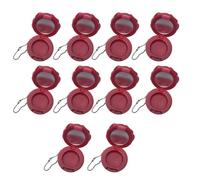 baojielai 10 contenitori ricaricabili per rossetto, a forma di rosa, design a prova di perdite, contenitori portatili per cosmetici da viaggio, Re, as the pic show