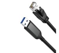 baojielai Adattatore da USB a Ethernet USB3.0 a RJ45 maschio cavo direttamente connettore Gigabit Networking per accessori per PC portatili