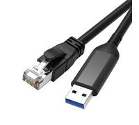 baojielai Adattatore da USB a Ethernet USB3.0 a RJ45 maschio cavo direttamente connettore Gigabit Networking per accessori per PC portatili