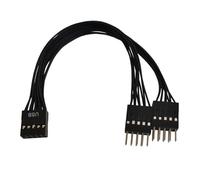 baojielai Adattatore di estensione per scheda madre 9 pin USB2.0 Header - Convertitori USB2.0 femmina a 2 maschio splitter