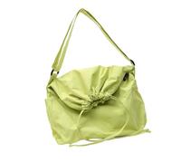 baojielai Borsa a tracolla da donna di grande capacità, borsa a tracolla per studenti, borsa per la spesa, tinta unita, borsa a tracolla per tutti i giorni, Verde fluorescente, as the pic show