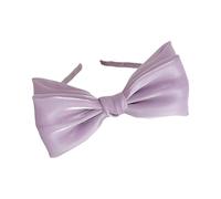 baojielai Cerchietto per capelli da donna in pizzo con fiocco, elegante, in rete francese, antiscivolo, per occasioni speciali e uso quotidiano