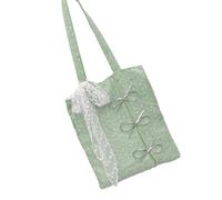 baojielai Fiocchi scintillanti impreziosito grande capacità borsa a tracolla pratico poliestere ascelle borse per le donne palestra viaggio shopping, Verde, as the pic show