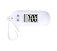 baojielai Sporty LED Digital Keychain Pocket Watch Orologio in miniatura per studenti e bambini Pratico zaino da viaggio accessorio, bianco, as the pic show