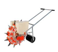 BAOJUHUIKANG 10 Teeth, Sarchiatrice Manuale a Ruote (6/7/8/10 Uscite) Macchina Seminatrice Portatile - Distanza Regolabile per Giardino e Fattoria - Semina Precisa per Cereali e Verdure