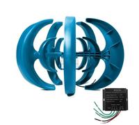 BAOJUHUIKANG 12v,Kit di Generatore Eolico Verticale Efficiente e Silenzioso, 3000W 12V/24V/48V Turbina Generatrice a Vento per Casa e Campeggio (con Controller)