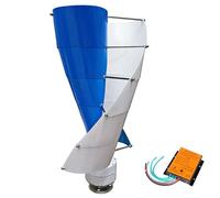 BAOJUHUIKANG 12v,Kit generatore Eolico Verticale 1000W-3000W, energia Libera del generatore Eolico 12V-220V per Illuminazione Stradale (con Controller MPPT)