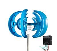 BAOJUHUIKANG 12V,Kit Turbina Eolica Verticale a 5 Pale 12000W 12V 24V 48V 220V Generatore Eolico a Bassa velocità del Vento con Controller per Casa e Campeggio