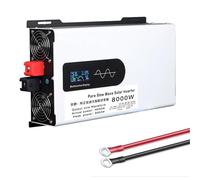 BAOJUHUIKANG 12v to 110v,Inverter Solare Ibrido 8000W DC 12V/24V/48V/60V/72V a 110V/230V AC Fase Divisa, Disponibile per Emergenze, Uragani, Tempeste e Interruzioni di Corrente