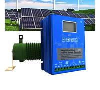 BAOJUHUIKANG 220v,Controller Ibrido Eolico-Solare MPPT 12V 24V 48V 2500W, con Display LCD e Resistenza di scarica Esterna, per turbina eolica e Pannello Solare off-Grid 220V