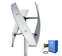 BAOJUHUIKANG 220V, Generatore Eolico a ASSE Verticale da 3000W Senza Rumore Avvio a Bassa velocità del Vento 12V 24V 48V 220V Generatore a Mulino a Vento con Controller Complementare Eolico-Solare