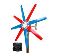 BAOJUHUIKANG 220v,Generatore Eolico Permanente Maglev ad ASSE Verticale 3000W Free Energy Windmill, 12V 24V 48V 220V con Controller MPPT (8 Pale)