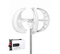 BAOJUHUIKANG 220v, Kit Generatore Eolico Verticale Efficiente e Silenzioso, 6000W 12V/24V/48V/220V Turbine Eoliche per la Ricarica di Energia per Casa e Campeggio (con Inverter)