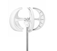 BAOJUHUIKANG 220V, Turbina Eolica a ASSE Verticale a Basso Rumore 10000W, 12V/24V 48V 220V 5 Pale Generatore Mulino a Vento Set Completo, per Casa, Barche, Illuminazione Stradale