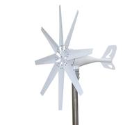 BAOJUHUIKANG 24V, 12V 24V 48V Basso Rumore Alta Efficienza 8 Pale 10000W Generatore Eolico Orizzontale Set di Mulino a Vento con Controller per Giardino Domestico
