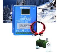 BAOJUHUIKANG 24V,Display LCD 12V/24V/48V Controllore Eolico Solare Multifunzione 10000W Controllore Ibrido Eolico Solare con Carico di Scarico, per Uso Domestico Generatore Eolico