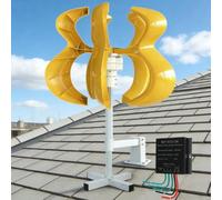 BAOJUHUIKANG 24v, Generatore Eolico Compatto 12V/24V/48V/220V 9000W con Regolatore di Carica - Turbina Eolica Portatile per Campeggio e Emergenze, 48V