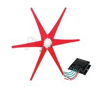 BAOJUHUIKANG 24v, Kit Generatore Eolico Domestico a 6 Pale 12V/24V/48V con Controller e Alternatore Trifase, Piccolo Generatore a Mulino a Vento per Casa, Parco, Barca, 12000W-220V