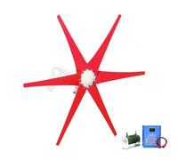 BAOJUHUIKANG 24v, Piccolo Generatore Eolico ad Alta velocità 4000W, Turbina Eolica a 6 Pale con Controller, Turbine Energetiche Eoliche per Casa, Lampione Stradale, Barca