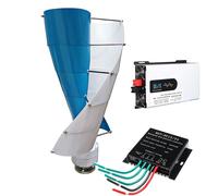 BAOJUHUIKANG 48v, Generatore Eolico a Inizio velocità del Vento 2M/S con 2 Pale, Kit Turbina Eolica da 6000W ad ASSE Verticale, per Casa e Campeggio