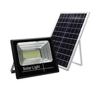 BAOJUHUIKANG Faro Solare da 200W IP66 Impermeabile Luce di Sicurezza Solare Interruttore Automatico Utilizzabile con Telecomando, per Cortili, Padiglioni, Casette, ECC.