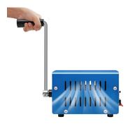 BAOJUHUIKANG Generatore Manuale Ricaricabile USB a Manovella 20W, Generatore Portatile da Emergenza per Esterni, Manovella per Campeggio e attività all'Aperto (Blu)