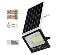 BAOJUHUIKANG Luce di Sicurezza Solare LED 1000W, Faro Solare Automatico con Sensore Crepuscolare Fino all'Alba IP66 Impermeabile, Adatto per Cortile, Veranda, Balcone