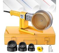 BAOJUHUIKANG Macchina per Fusione di Tubi ad Alta Potenza 3000W con Display Digitale per Saldatura di Tubi PPR, Strumento di Fusione Termica per Idraulica con Mandi da 20/25/32 mm