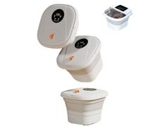 BAOJUHUIKANG Nuova Macchina per la Terapia del Piede per Uso Domestico riscaldata elettrica con Canna Profonda Pieghevole per pediluvio con Telecomando (480W-220V)