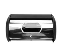 BAOK Contenitore per Il Pane, Porta Pane Elegante Multifunzionale di Grande capacità per la Cucina (Nero)