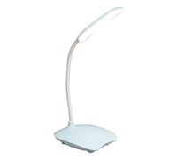 BAOK Lampada da scrivania a LED, a collo di cigno girevole a LED, luce da scrivania dimmerabile con ricarica USB con 3 modalità per forniture per casa e ufficio, luce per la cura degli occhi