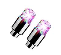BAOK Luci del Tappo della valvola del Pneumatico 2 Pezzi - Luci per Pneumatici per Auto,Luce LED per Tappo valvola Ruota Pneumatico con sensori Intelligenti per Auto Biciclette Motociclette151/200