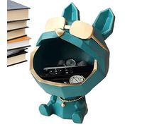 BAOK Statua per cani in resina con grandi bocche | Fantastica statua per cani con grandi bocche per cani, in resina creativa, decorazione per casa, soggiorno, ufficio, scrivania, regalo