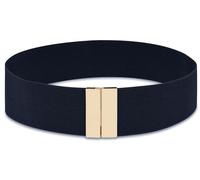 BAOKELAN Ampie cinture elastiche in vita per le donne cinture elastiche vintage per abiti, Blu navy, Fit Waist 26"-28"