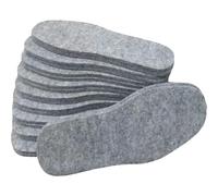 Baokuan 10 Paia di Solette in Feltro di Lana, Inserti Caldi per Scarpe, Solette in Lana per Uomo E, Grigio