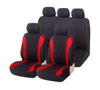 BaoLianBaiHuo Coprisedili Auto per Fiat Panda 4×4 / Panda Van/Panda Sport, Antiscivolo Sedili Protezione Set Copri-Sedile Fodere Interno Accessori,A/Red