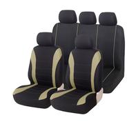 BaoLianBaiHuo Coprisedili Auto per Toyota Land Cruiser Prado FJ120 KDJ 120 125 2003-2026, Antiscivolo Sedili Protezione Set Copri-Sedile Fodere Interno Accessori,D/Beige