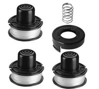 BaolijinMM Bobina per decespugliatore Black & Decker GL250 GL310 GL360, bobina e filo per decespugliatore A6226 (3 bobine + 1 molla + 1 tappo)