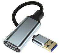 baolongking Adattatore da USB a HDMI per monitor, convertitore HDMI 1080P, cavo di uscita per computer portatile desktop con più Windows 11/10/8.1/8/7, Mac (da USB grigio a HDMI)