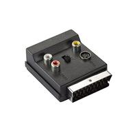 baolongking Adattatore SCART, adattatore SCART a 3 RCA S-Video Commutabile IN OUT Scart Maschio a Scart Femmina S-Video 3 RCA Audio Adapter Converter 1PCS