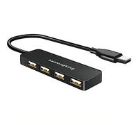 baolongking - Hub USB a 4 porte ultra sottile, portatile, USB Splitter per iMac Pro, MacBook Air, Mac Mini/Pro, Surface Pro, Notebook PC, laptop, unità flash USB e HDD mobile