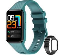 Baolubao Smartwatch Donna Uomo, 10 ATM Impermeabil con Cardiofrequenzimetro/SpO2/Sonno/Contapassi, Notifiche Smart Watch Orologio Fitness Activity Tracker per iOS Android (2 cinturini)