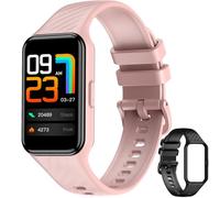 Baolubao Smartwatch Donna Uomo, 10 ATM Impermeabil con Cardiofrequenzimetro/SpO2/Sonno/Contapassi, Notifiche Smart Watch Orologio Fitness Activity Tracker per iOS Android (2 cinturini)